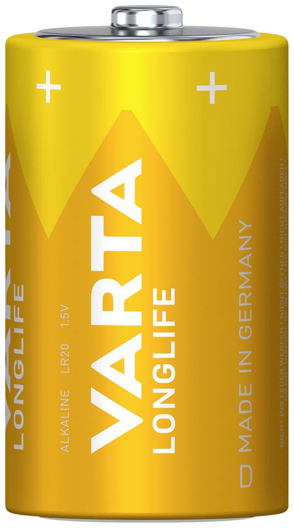 Varta LONGLIFE D Bli 2 Mono (D)-Batterie Alkali-Mangan 15800 mAh 1.5 V 2 St.