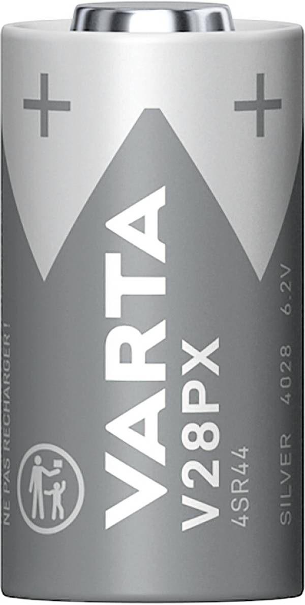 Varta SILVER Cylindr.V28PX/4SR44 Bl1 Fotobatterie 4SR44 Silberoxid 145 mAh 6.2 V 1 St.