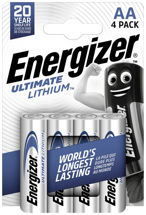Energizer Ultimate FR6 Mignon (AA)-Batterie Lithium 3000 mAh 1.5 V 4 St.