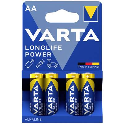 Varta LONGLIFE Power AA Bli 4 Mignon (AA)-Batterie Alkali-Mangan  1.5 V 4 St.