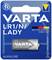 Alkaline-Batterie von VARTA, Modell LR1/N/Lady. Verpackung betont Kindersicherheit und Expertise seit 1887.