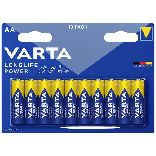 Varta LONGLIFE Power AA Bli 10 Mignon (AA)-Batterie Alkali-Mangan 2.96 Ah 1.5 V 10 St.