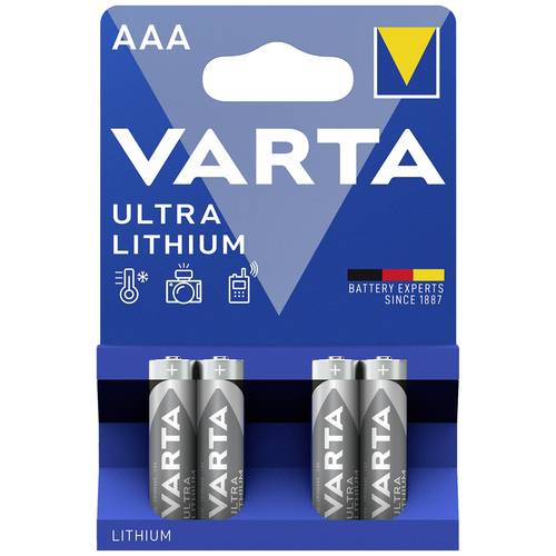 Thumbnail - Varta LITHIUM AAA Bli 4 Micro (AAA)-Batterie Lithium 1100 mAh 1.5 V 4 St.