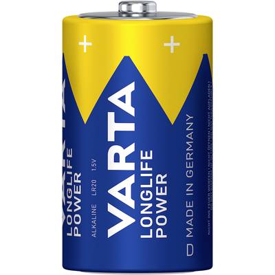 Varta LONGLIFE Power D Bli 2 Mono (D)-Batterie Alkali-Mangan 16500 mAh 1.5 V 2 St.
