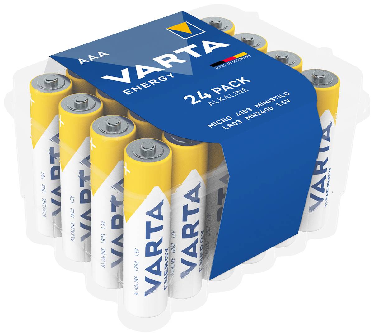VARTA ENERGY AAA CVP 24 Micro (AAA)-Batterie Alkali-Mangan 1.5 V 24 St.
