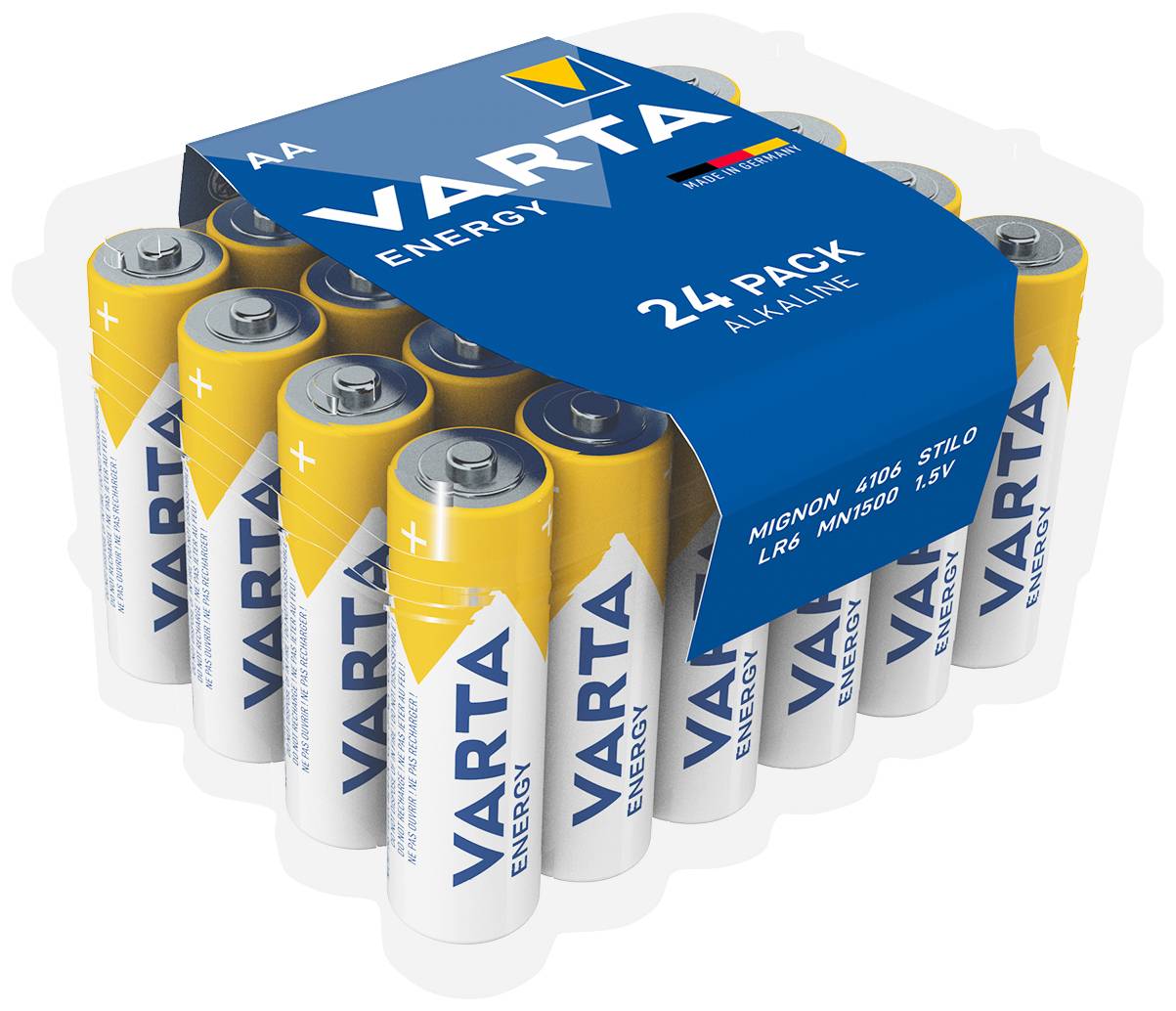 VARTA ENERGY AA CVP 24 Mignon (AA)-Batterie Alkali-Mangan 1.5 V 24 St.