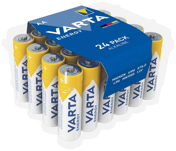 Varta ENERGY AA CVP 24 Mignon (AA)-Batterie Alkali-Mangan 2.8 Ah 1.5 V 24 St.