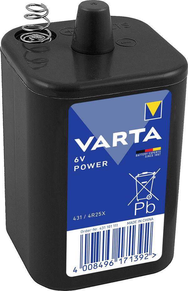 Varta PROFESSIONAL 431 Z/K 4R25X Spezial-Batterie 4R25 Federkontakt Zink-Kohle 6 V 8500 mAh 1 St.