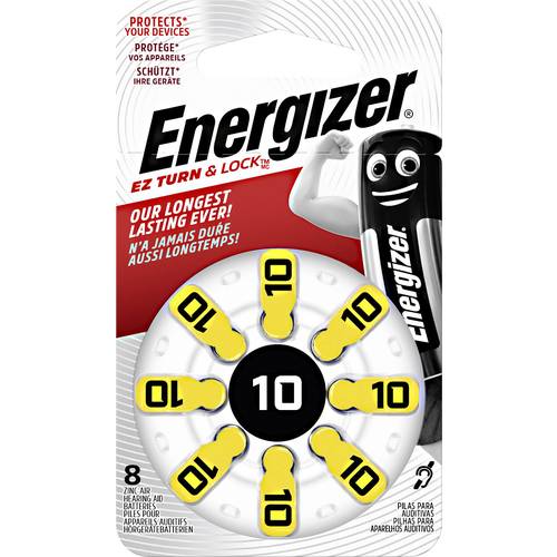 Thumbnail - Energizer Knopfzelle ZA 10 1.4 V 8 St. 91 mAh Zink-Luft Hearing Aid PR70