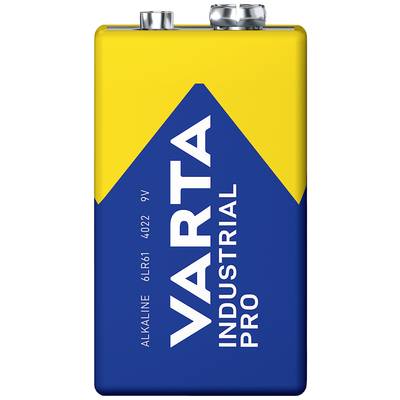 Varta INDUSTRIAL PRO 9V Stk 9 V Block-Batterie Alkali-Mangan 640 mAh 9 V 1 St.