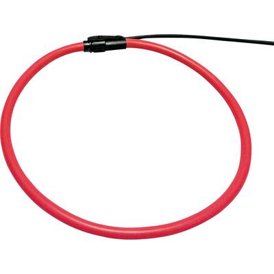 Roter Hula-Hoop-Reifen aus Kunststoff mit einem schwarzen Verbindungselement. Der Reifen liegt auf einem weißen Hintergrund.