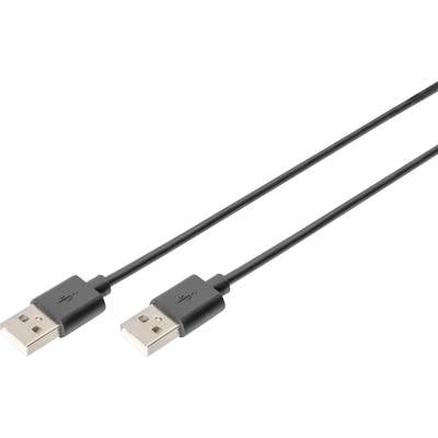 'Zwei schwarze USB-Kabel mit USB-A-Steckern.'