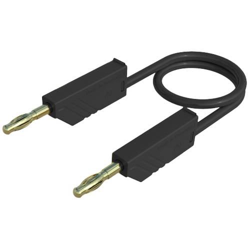 Hirschmann Test & Measurement MLN 25/2,5 SW Messleitung Lamellenstecker 4 mm Lamellenstecker 4 mm 25.00 cm Schwarz 1 St.