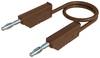Hirschmann Test & Measurement MLN 100/2,5 BR Messleitung Lamellenstecker 4 mm Lamellenstecker 4 mm 1.00 m Braun 1 St.