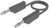 Hirschmann Test & Measurement MLN 100/2,5 GR Messleitung Lamellenstecker 4 mm Lamellenstecker 4 mm 1.00 m Grau 1 St.