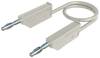 Hirschmann Test & Measurement MLN 100/2,5 WS Messleitung Lamellenstecker 4 mm Lamellenstecker 4 mm 1.00 m Weiß 1 St.