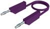 Hirschmann Test & Measurement MLN 100/2,5 VI Messleitung Lamellenstecker 4 mm Lamellenstecker 4 mm 1.00 m Violett 1 St.