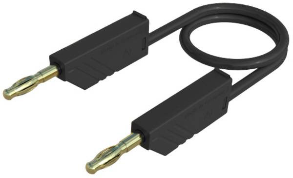 Hirschmann Test & Measurement MLN 100/2,5 SW Messleitung Lamellenstecker 4 mm Lamellenstecker 4 mm 1.00 m Schwarz 1 St.