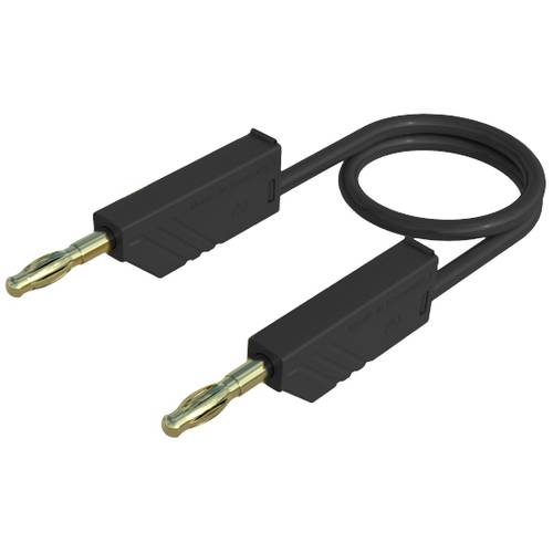 Thumbnail - Hirschmann Test & Measurement MLN 100/2,5 SW Messleitung Lamellenstecker 4 mm Lamellenstecker 4 mm 1.00 m Schwarz 1 St.