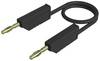 Hirschmann Test & Measurement MLN 100/2,5 SW Messleitung Lamellenstecker 4 mm Lamellenstecker 4 mm 1.00 m Schwarz 1 St.