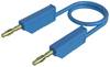 Hirschmann Test & Measurement MLN 100/2,5 BL Messleitung Lamellenstecker 4 mm Lamellenstecker 4 mm 1.00 m Blau 1 St.