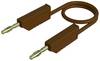 Hirschmann Test & Measurement MLN 100/2,5 BR Messleitung Lamellenstecker 4 mm Lamellenstecker 4 mm 1.00 m Braun 1 St.