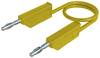 Hirschmann Test & Measurement MLN 200/2,5 GE Messleitung Lamellenstecker 4 mm Lamellenstecker 4 mm 2.00 m Gelb 1 St.
