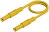 Hirschmann Test & Measurement MLS GG 100/1 ge Sicherheits-Messleitung Lamellenstecker 4 mm Lamellenstecker 4 mm 1.00 m Gelb 1 St.