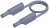 Hirschmann Test & Measurement MLS WS 100/2,5 Sicherheits-Messleitung Lamellenstecker 4 mm Lamellenstecker 4 mm 1.00 m Grau 1 St.