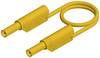 Hirschmann Test & Measurement MLS WS 100/1 ge Sicherheits-Messleitung Lamellenstecker 4 mm Lamellenstecker 4 mm 1.00 m Gelb 1 St.