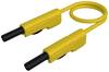 Hirschmann Test & Measurement MLB 100/1 V ge Messleitung Lamellenstecker 4 mm Lamellenstecker 4 mm 1.00 m Gelb 1 St.