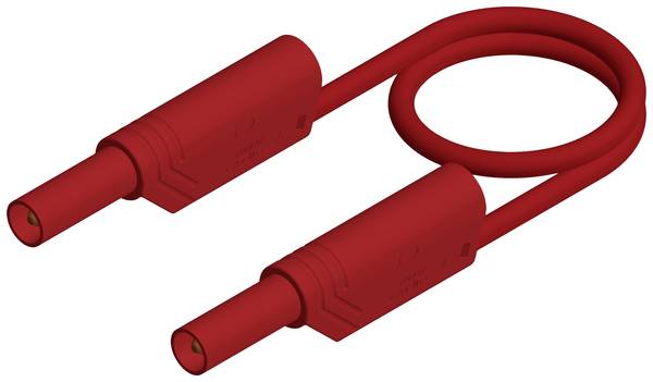 Hirschmann Test & Measurement MLS SIL WS 100/1 Sicherheits-Messleitung Lamellenstecker 4 mm Lamellenstecker 4 mm 1.00 m Rot 1 St.