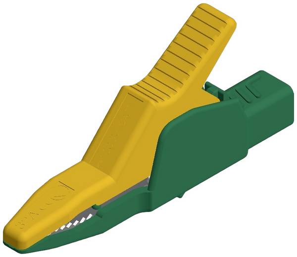 Hirschmann Test & Measurement AK 2 B 2540 I ge/gn Sicherheits-Abgreifklemme Steckanschluss 4 mm CAT II 1000 V Gelb