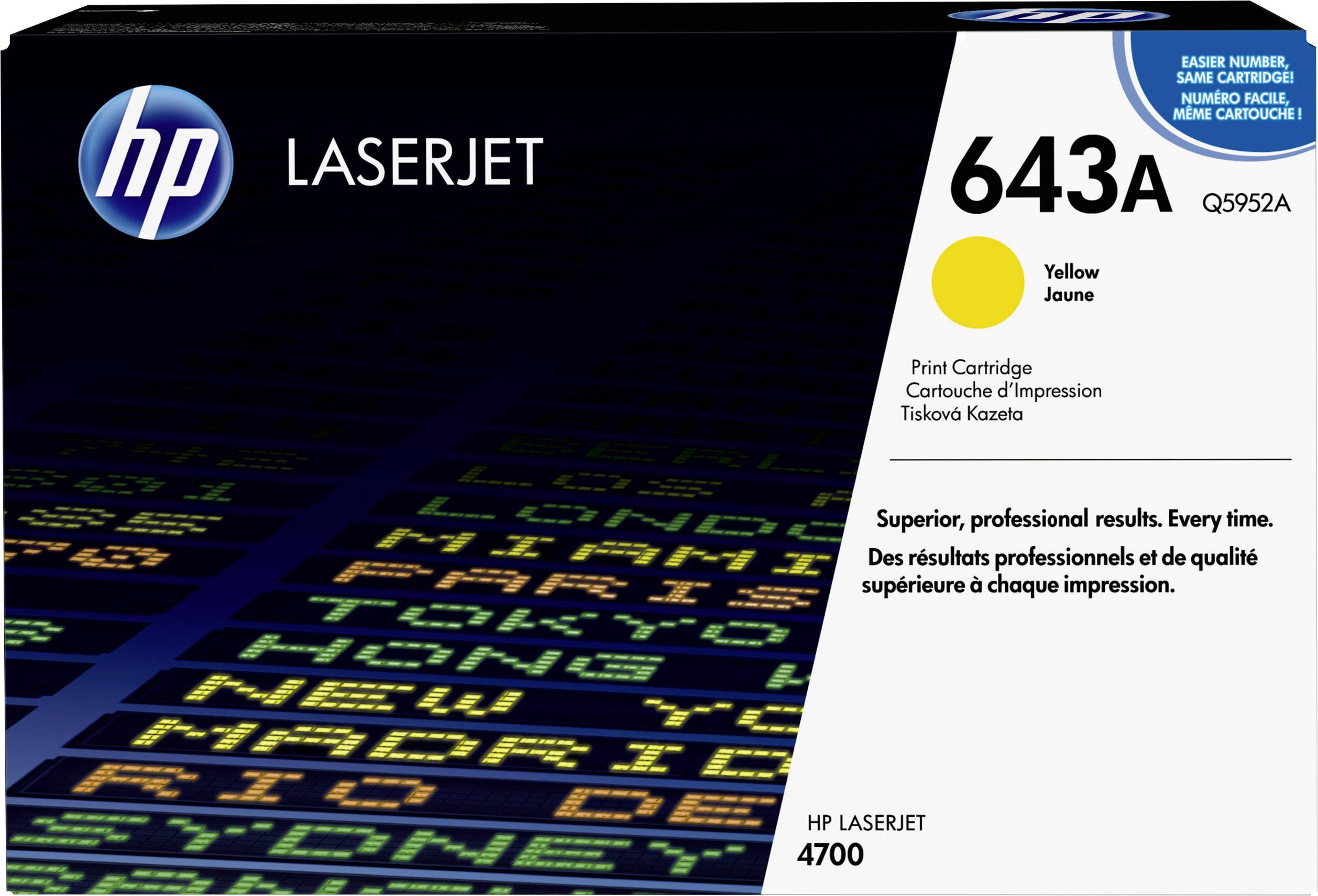 HP 643A Gelb LaserJet Tonerpatrone (Q5952A)