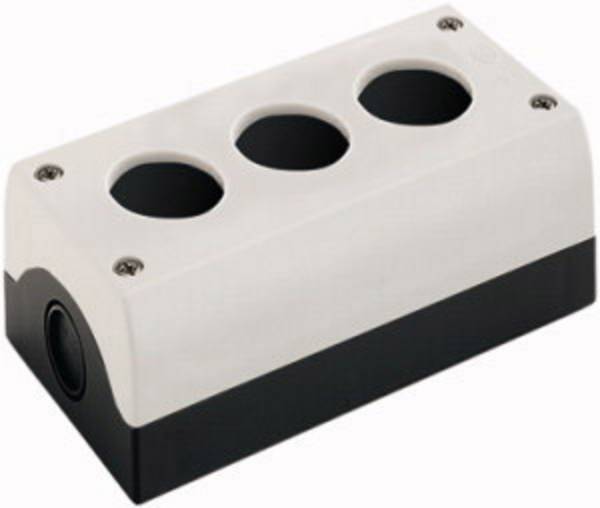 Eaton M22-I3 216538 Aufbaugehäuse 3 Einbaustellen, für Bodenbefestigung (Ø x H) 22 mm x 80 mm Anthrazit 1 St. Piece