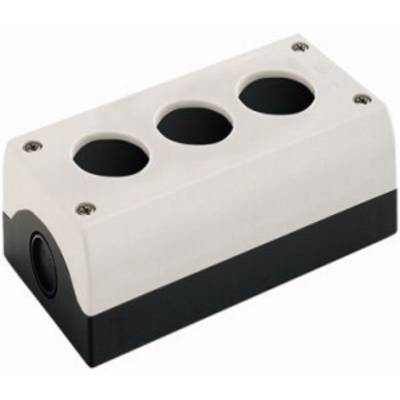 Eaton M22-I3 Aufbaugehäuse 3 Einbaustellen, für Bodenbefestigung (Ø x H) 22 mm x 80 mm Anthrazit 1 St.