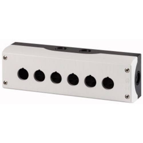 Thumbnail - Eaton M22-I6 216540 Aufbaugehäuse 6 Einbaustellen, für Bodenbefestigung (Ø x H) 22 mm x 80 mm Anthrazit 1 St.