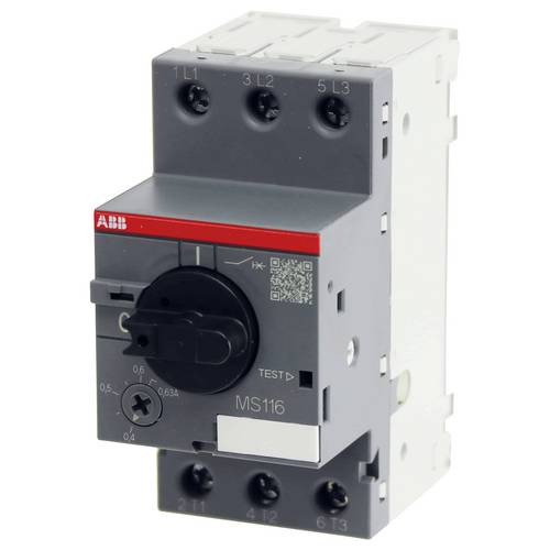 Thumbnail - ABB 1SAM 250 000 R1004 MS 116-0,63 Motorschutzschalter einstellbar 690 V/AC 0.63 A 1 St.