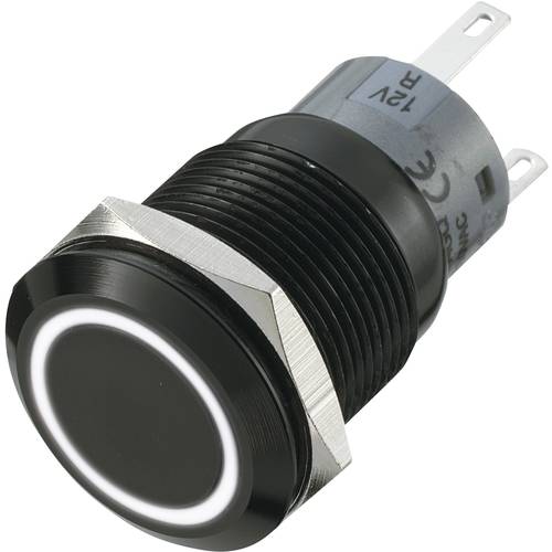 Thumbnail - TRU COMPONENTS 702197 LAS1-AGQ-11E/W Vandalismusgeschützter Drucktaster 250 V/AC 5 A 1 x Aus/(Ein) tastend Weiß (Ø x L) ...