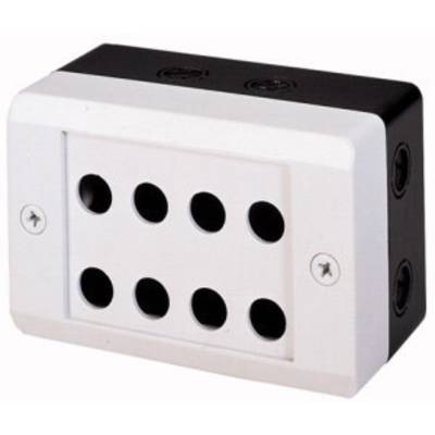 Eaton I8 Leergehäuse 8 Einbaustellen (Ø x H) 16 mm x 75 mm Lichtgrau (RAL 7035), Schwarz (RAL 9005) 1 St.