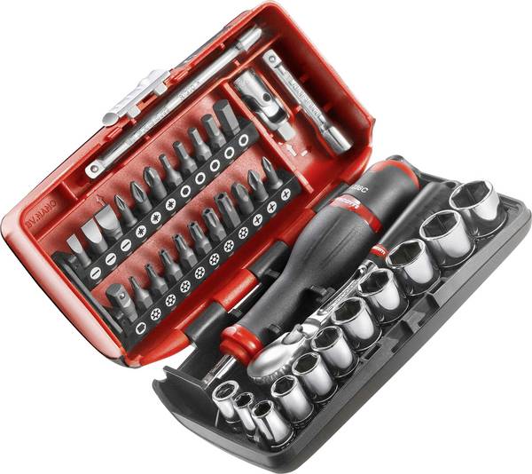 Facom Steckschlüsselsatz metrisch 1/4" (6.3 mm) 38teilig RL.NANO1