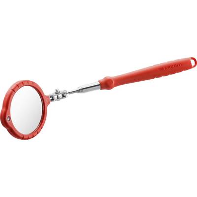 Taschenlampe mit Spiegel auf ausziehbarem Griff, ideal für schwer zugängliche Bereiche. Benutzerfreundlich und ergonomisch designt.