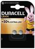 Duracell Knopfzelle LR44 1.5 V 2 St. 105 mAh Alkali-Mangan Elektro AG13
