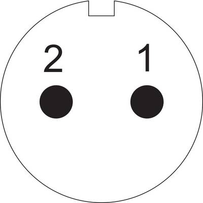 Weipu SF1212/S2 Rundstecker Kupplung, gerade Gesamtpolzahl: 2 Serie (Rundsteckverbinder): SF12 1 St.-3
