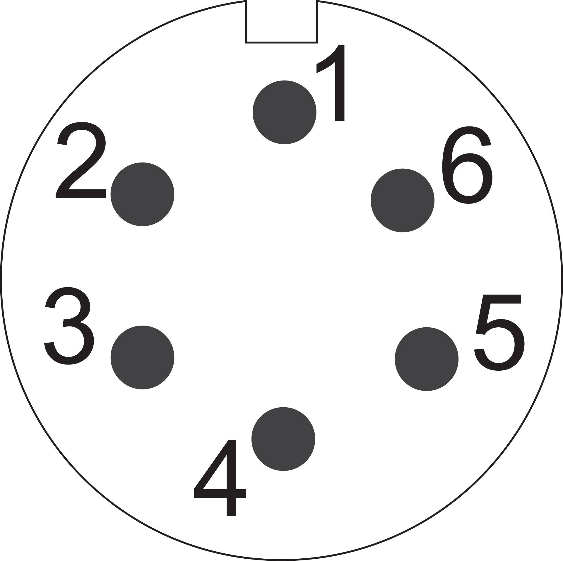 Weipu SF1212/S6 Rundstecker Kupplung, gerade Gesamtpolzahl: 6 Serie (Rundsteckverbinder): SF12 1 St.-3