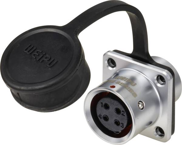 Weipu SF1213/S4 Rundstecker Kupplung, gerade Gesamtpolzahl: 4 Serie (Rundsteckverbinder): SF12 1 St.