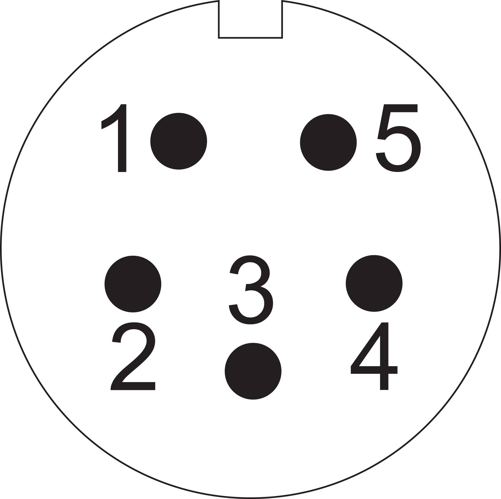 Weipu SF1213/S5 Rundstecker Kupplung, gerade Gesamtpolzahl: 5 Serie (Rundsteckverbinder): SF12 1 St.-3