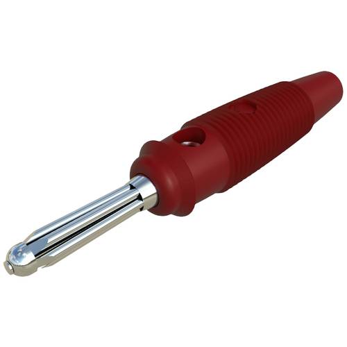 SKS Hirschmann BUELA 30 K Büschelstecker Stecker, gerade Stift-Ø: 4 mm Rot 1 St.