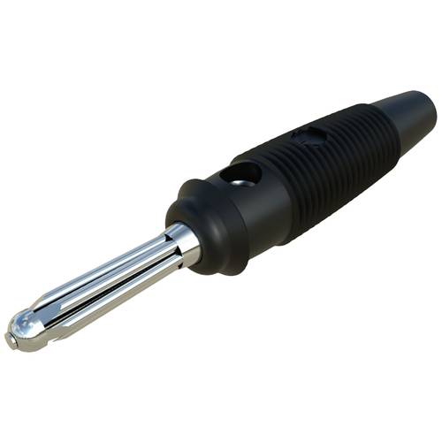 SKS Hirschmann BUELA 30 K Büschelstecker Stecker, gerade Stift-Ø: 4 mm Schwarz 1 St.