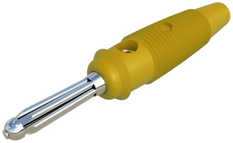 SKS Hirschmann BUELA 30 K Büschelstecker Stecker, gerade Stift-Ø: 4 mm Gelb 1 St.